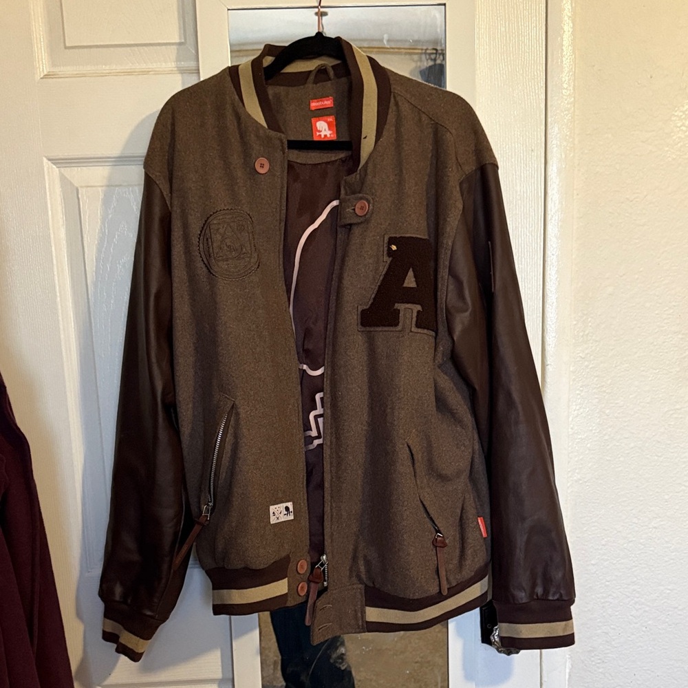 Atreebutes Brown Varsity Jacket XXL